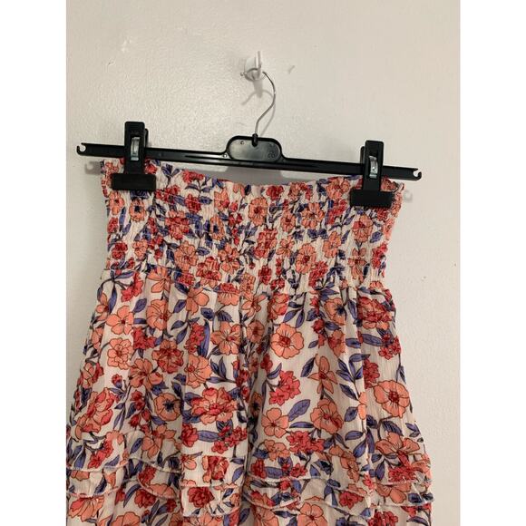Kendall & Kylie Pink Floral Flowy Mini Skirt S NWT - Picture 4 of 6